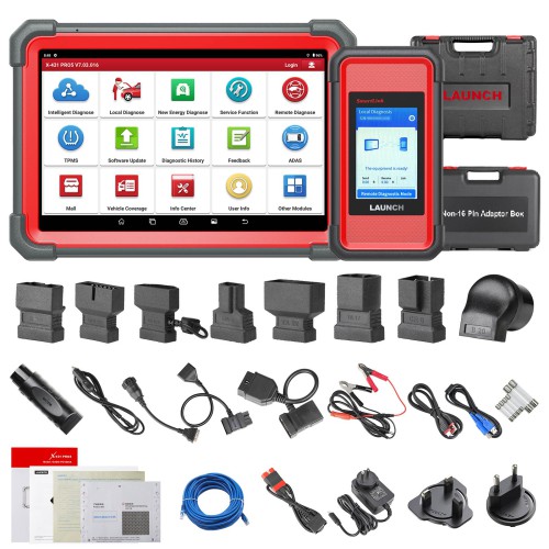 2024 New Launch X431 Pro5 Full System Scanner with X-PROG3 Key Programmer & I-TPMS Tool (or MCU3 Adapter for Benz All Keys Lost and ECU TCU Reading)