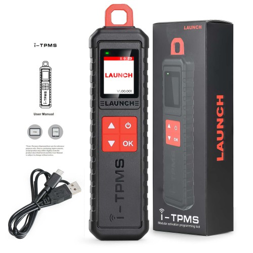 LAUNCH X-431 ITPMS Tire Pressure Detector Tool with 4pcs Launch LTR-03 RF Sensor 315MHz & 433MHz 2 in 1(Metal Valves/ Rubber Values)