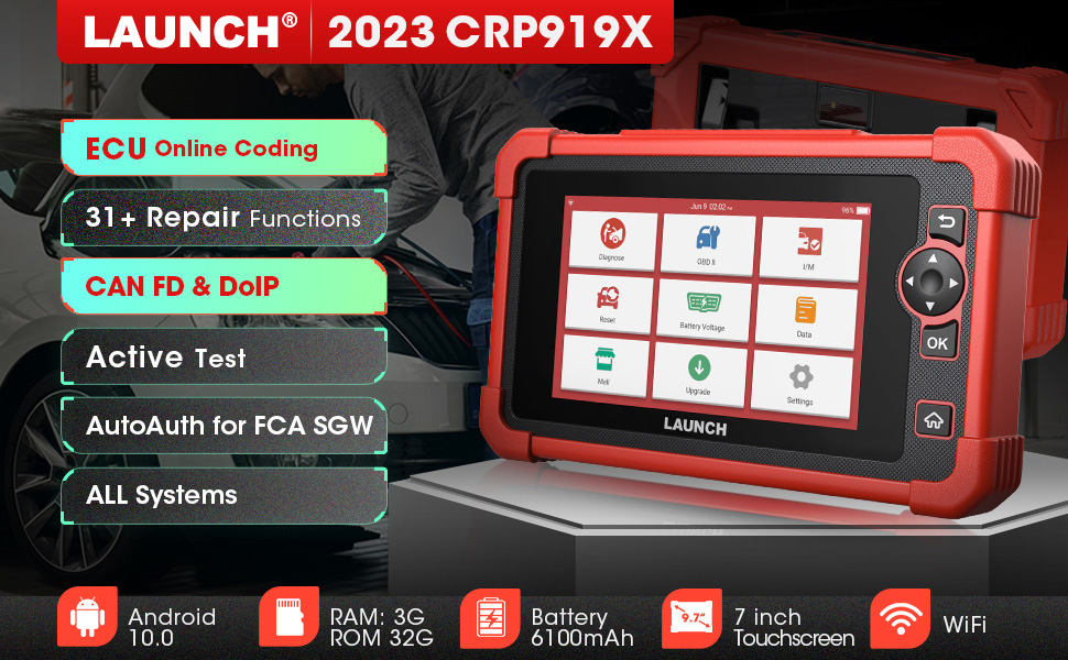 LAUNCH X431 CRP919X OBD2 Scanner Automotive Diagnostic Tools global version  